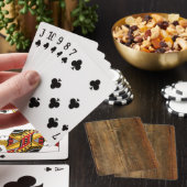Houten depotkaarten pokerkaarten (Insitu)