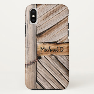 houten deur met kettingslot iPhone XS hoesje