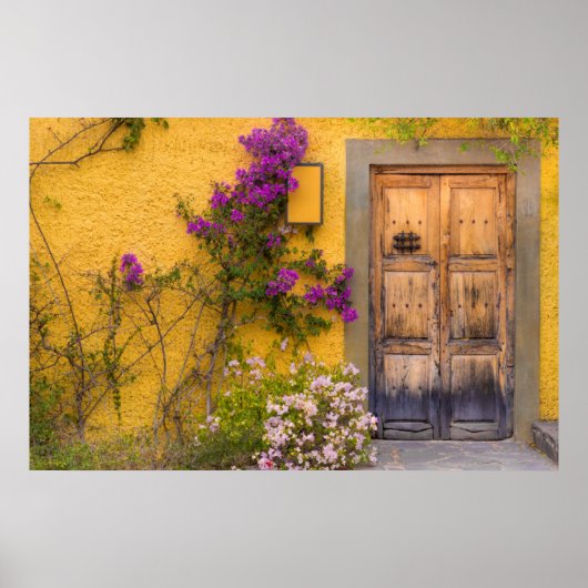 Houten deuropening poster (Voorkant)