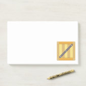 Houten doos post-it® notes (Op bureau)
