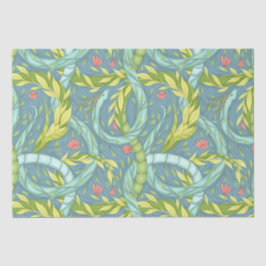 Houten draken tissuepapier