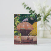 Houten Duivenfontein Fotografie Briefkaart (Staand voorkant)