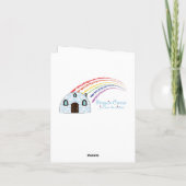 Houten eend Bedankt Notecard Blank (Achterkant)