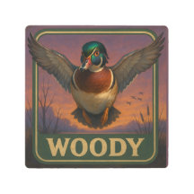 Houten Eend Bord