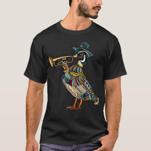 Houten Eend die Trompet Speelt T-shirt