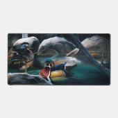 Houten eendenvijver bureaumat (Voorkant)