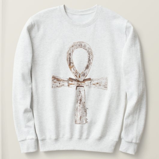 Houten Egyptisch Ank Sweatshirt (Design voorkant)