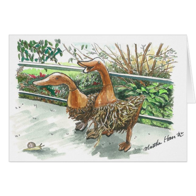 Houten ganzen (Voorkant Horizontaal)