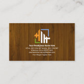 Houten Graan Hammer Timber Panel Builder Handyman Visitekaartje (Achterkant)