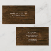 Houten graan visitekaartje (Voorkant / Achterkant)