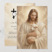 Houten grafprentje Jezus Goede Herder