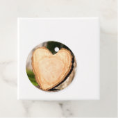 houten hart bedankjes labels (In situ)