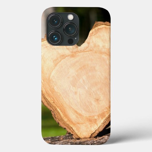 houten hart Case-Mate iPhone case (Achterkant)