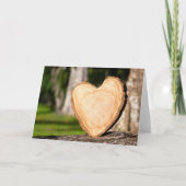 houten hart kaart (Voorkant)