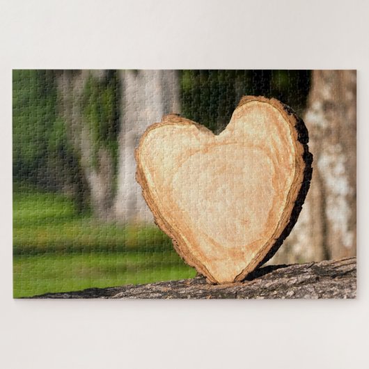 houten hart legpuzzel (Horizontaal)