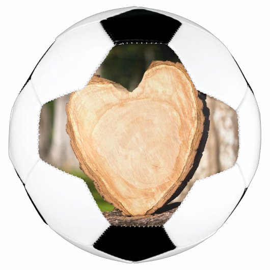 houten hart voetbal (Voorkant)