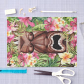 Houten Hawaiiaanse Tiki Luau Zomer Tropische Parti Tissuepapier (Craft)