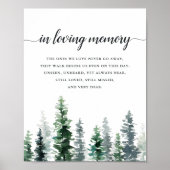 Houten herdenkingstekst trouw poster (Voorkant)