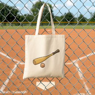 Houten Honkbalknuppel Tote Bag