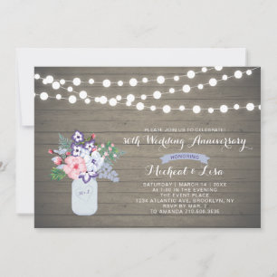 Houten Huwelijksjubileum Uitnodiging 30 Jaar