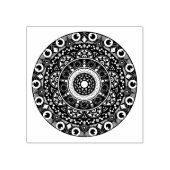 Houten inktpatroon 	rubberstempel (Afrduk)