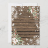 Houten kerst huis verwarming feest thuis sweet hom kaart (Achterkant)