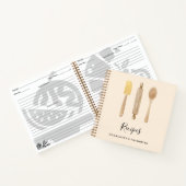 Houten keukengerei beige recept kookboek notitieboek (Binnen)