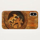 houten klok Case-Mate iPhone case (Achterkant (horizontaal))