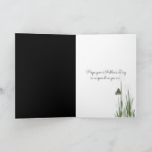 Houten klompen en tulpen Moederdag Kaart (Binnen)