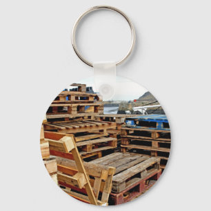 Houten kogeltjes op het Sleutelhanger Dock