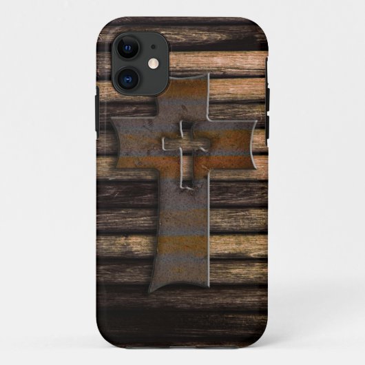 Houten Kruis Case-Mate iPhone Case (Achterkant)