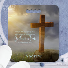 Houten Kruis Schriftgebed Knielen