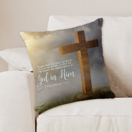 houten kruisbeeld kussen