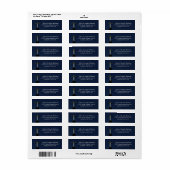 Houten Kruisnaam en Adresetiket Etiket (Full Sheet)