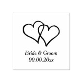 Houten kunst bruiloft stempel met in elkaar grijpe (Afrduk)