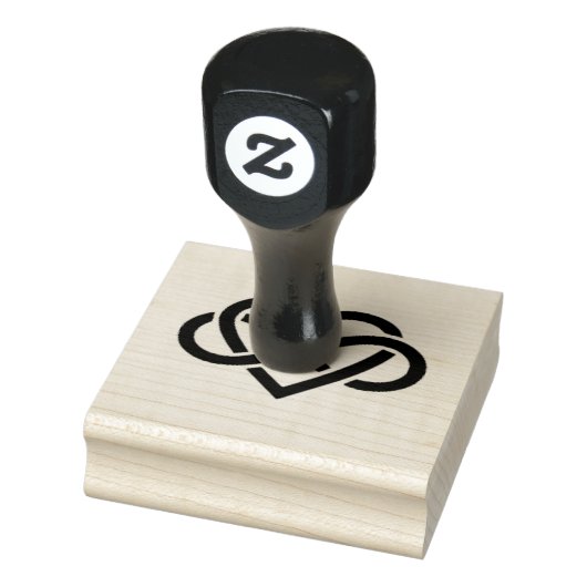 Houten Kunststempels/Infinity Heart Rubberstempel (Stempel)