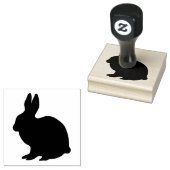 Houten kunststempels/Konijn Rubberstempel (Gestempeld)