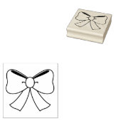 Houten kunststempels/strik 	rubberstempel (Gestempeld)