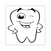 Houten kunststempels/tand 	rubberstempel (Afrduk)