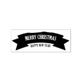 Houten Kunststempels/Vrolijke Kerstmisbanner Rubberstempel (Afrduk)