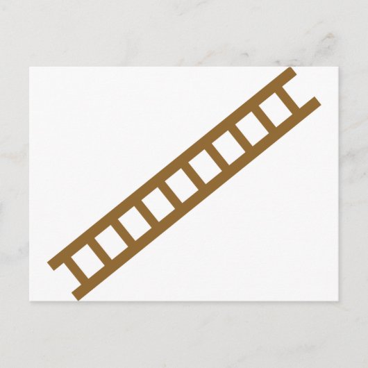 houten ladder briefkaart (Voorkant)