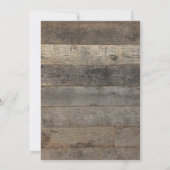 houten land rustieke Foto Zwangerschapsaankondigin Aankondiging (Achterkant)