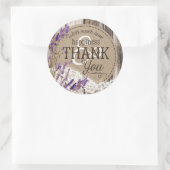 Houten Lavendel Kant Rustiek Land Bruiloft Label (Tas)