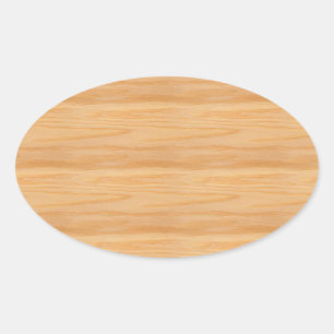 Houten Leeg Elegant Modern Design Sjabloon Trendy Ovale Sticker