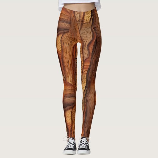 Houten Leggings -  (Voorkant)