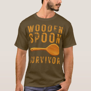 Houten lepel overlevende 11 t-shirt