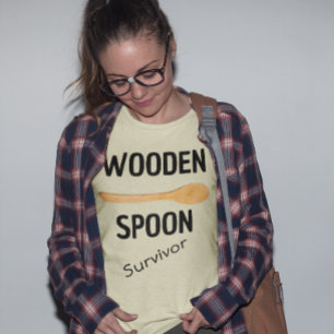 Houten Lepel Overlevende Grappig T-shirt