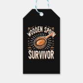Houten lepel Survivor Cadeaulabel (Voorkant)