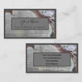 Houten lijst voor binneninrichting en carpentry! visitekaartje (Voorkant / Achterkant)