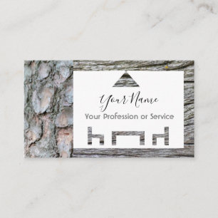 Houten lijst voor inwendig ontwerp en meubelen! visitekaartje